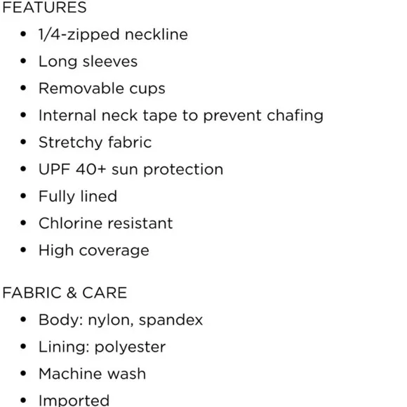 Nike Essential Long Sleeve Beach Swim Tunic Shirt Top UPF 40 Size Medium NWT - Picture 7 of 7